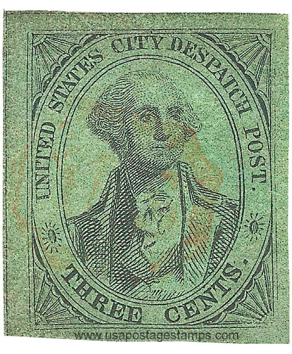 US 1842 Carriers' Stamp 3c. New York, N.Y. Scott. 6LB5d