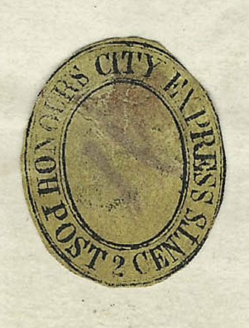 US 1849 Carriers' Stamp 2c. Charleston, South Carolina Scott. 4LB2