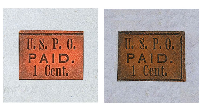 US 1849 Carriers' Stamp 1c. New York, N.Y. Scott. 7LB8