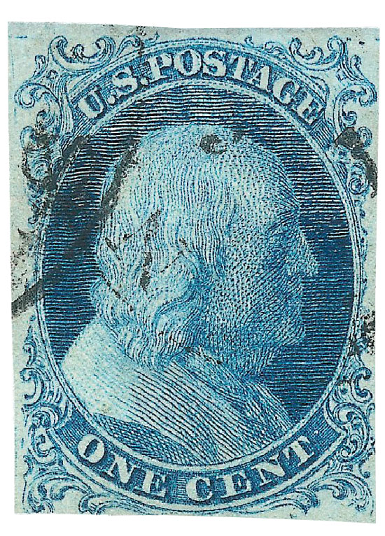 US 1851 Benjamin Franklin (1706-1790) 1c. Scott. 5A