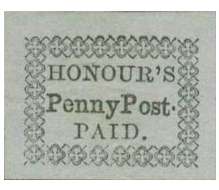 US 1856 Carriers' Stamp 1c. Charleston, South Carolina Scott. 4LB12