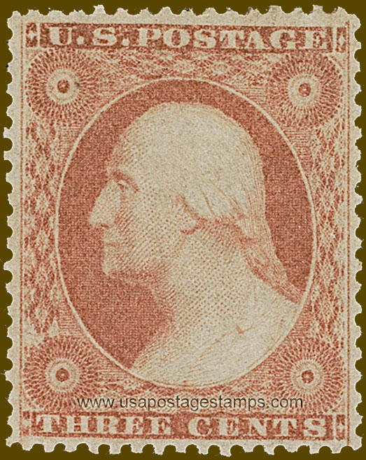 US 1857 George Washington (1732-1799) 3c. Scott. 26