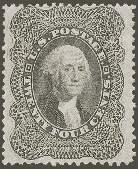 US 1860 George Washington (1732-1799) 24c. Scott. 37