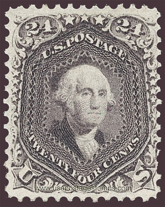 US 1861 George Washington (1732-1799) 24c. Scott. 70c