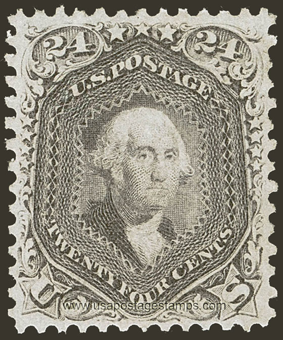 US 1862 George Washington (1732-1799) 24c. Scott. 78