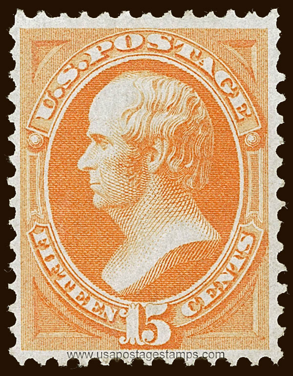 US 1870 Daniel Webster (1782-1852) 15c. Scott. 141
