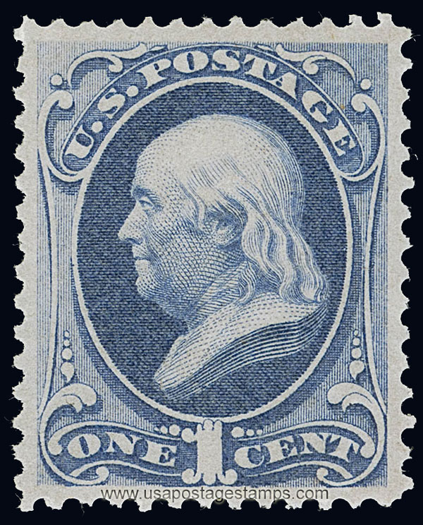 US 1870 Benjamin Franklin (1706-1790) 1c. Scott. 145