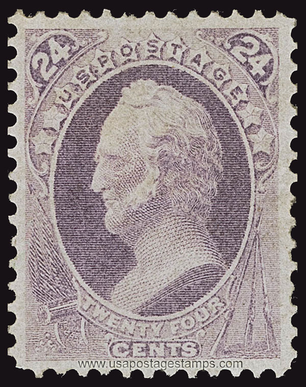 US 1870 Daniel Webster (1782-1852) 15c. Scott. 153