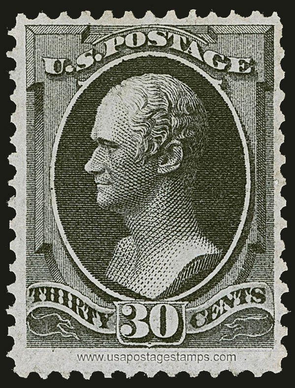 US 1870 Alexander Hamilton (1757-1804) 30c. Scott. 154