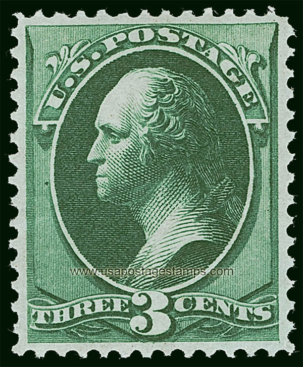 US 1873 George Washington (1732-1799) 3c. Scott. 158