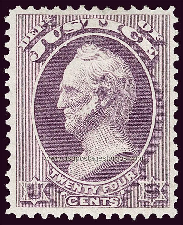 US 1873 Winfield Scott (1786-1866) 24c. Official Scott. O32