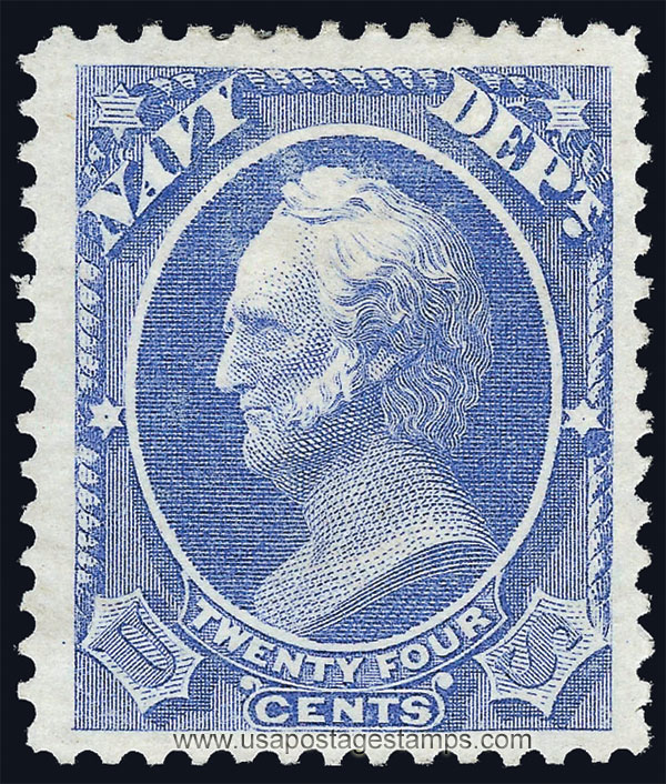 US 1873 Winfield Scott (1786-1866) 24c. Official Scott. O43