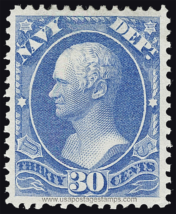 US 1873 Alexander Hamilton (1757-1804) 30c. Official Scott. O44