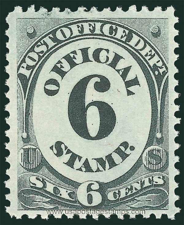 US 1873 Post Office Dept. 6c. Official Scott. O50