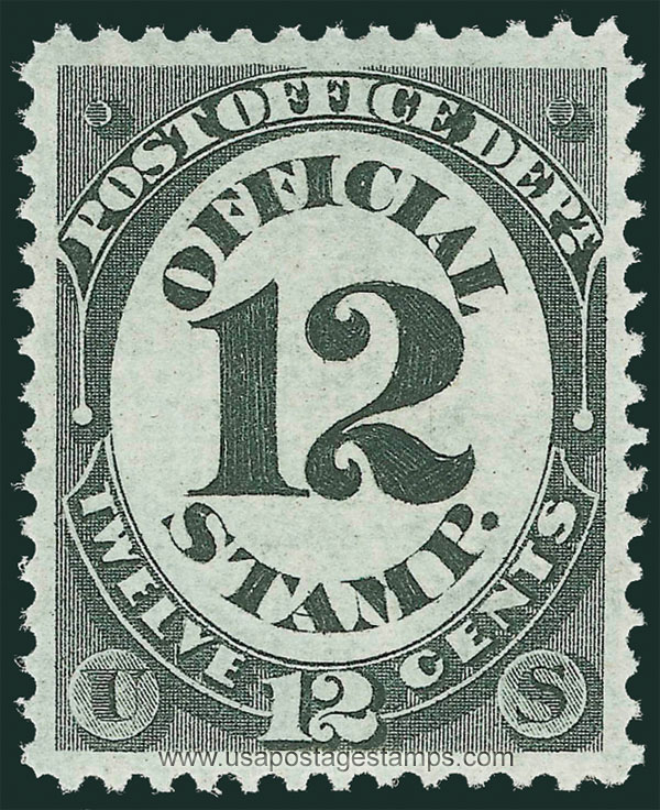 US 1873 Post Office Dept. 12c. Official Scott. O52