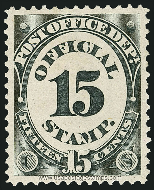 US 1873 Post Office Dept. 15c. Official Scott. O53