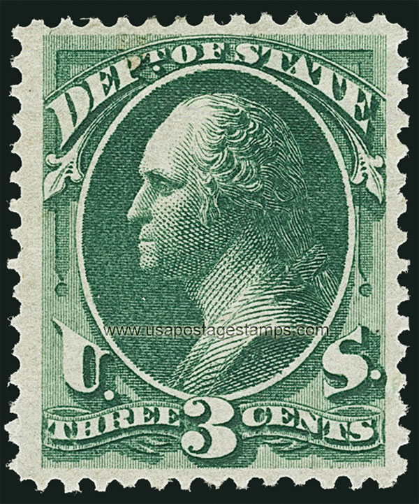 US 1873 George Washington (1732-1799) 3c. Official Scott. O59