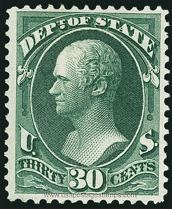 US 1873 Alexander Hamilton (1757-1804) 30c. Official Scott. O66