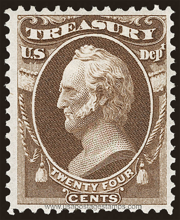 US 1873 Winfield Scott (1786-1866) 24c. Official Scott. O80
