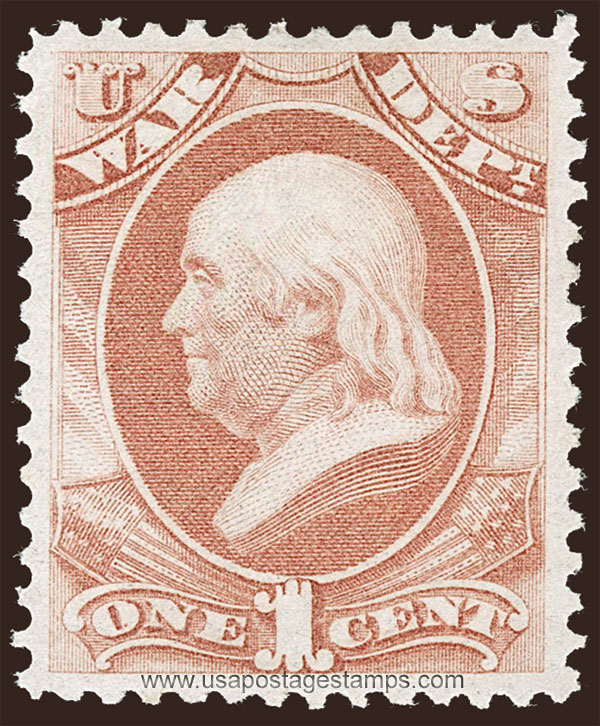 US 1873 Benjamin Franklin (1706-1790) 1c. Official Scott. O83