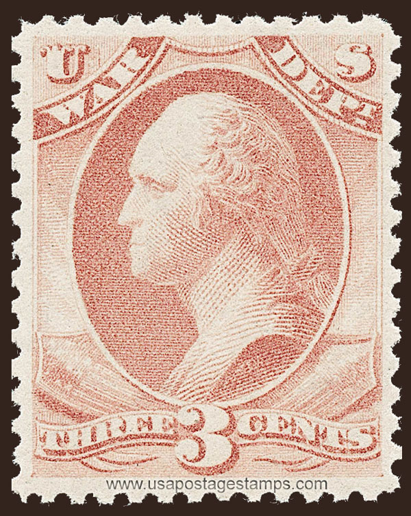 US 1873 George Washington (1732-1799) 3c. Official Scott. O85