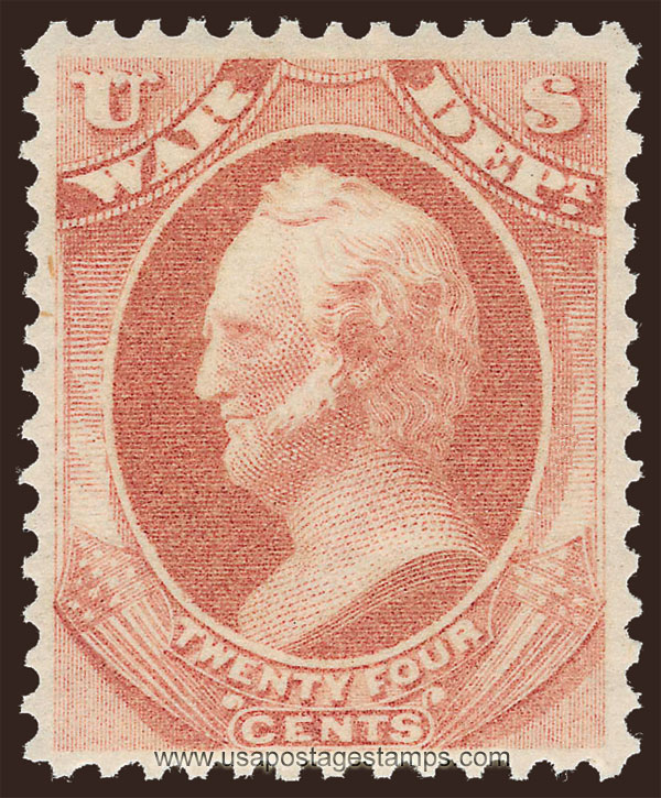 US 1873 Winfield Scott (1786-1866) 24c. Official Scott. O91