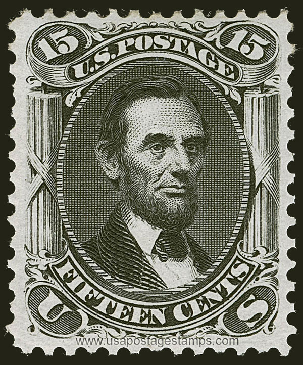 US 1875 Abraham Lincoln (1809-1865) 15c. Scott. 108