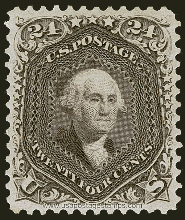 US 1875 George Washington (1732-1799) 24c. Scott. 109
