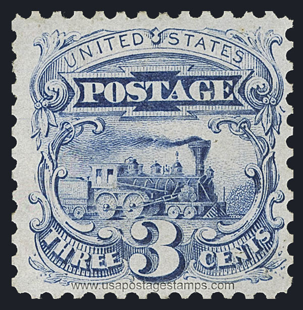 US 1875 Steam Locomotive Baldwin 4-4-0 3c. Scott. 125