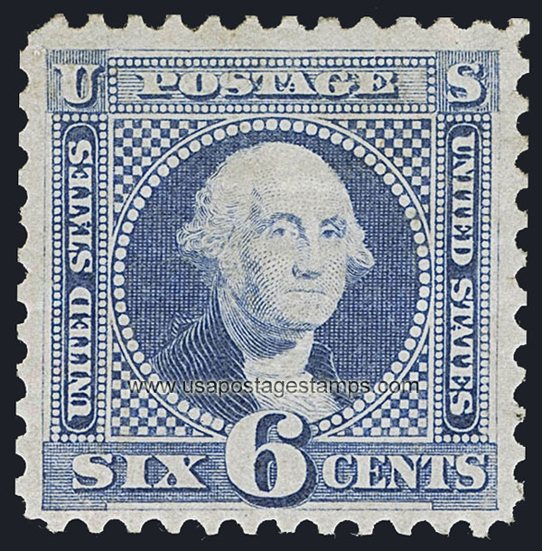 US 1875 George Washington (1732-1799) 6c. Scott. 126