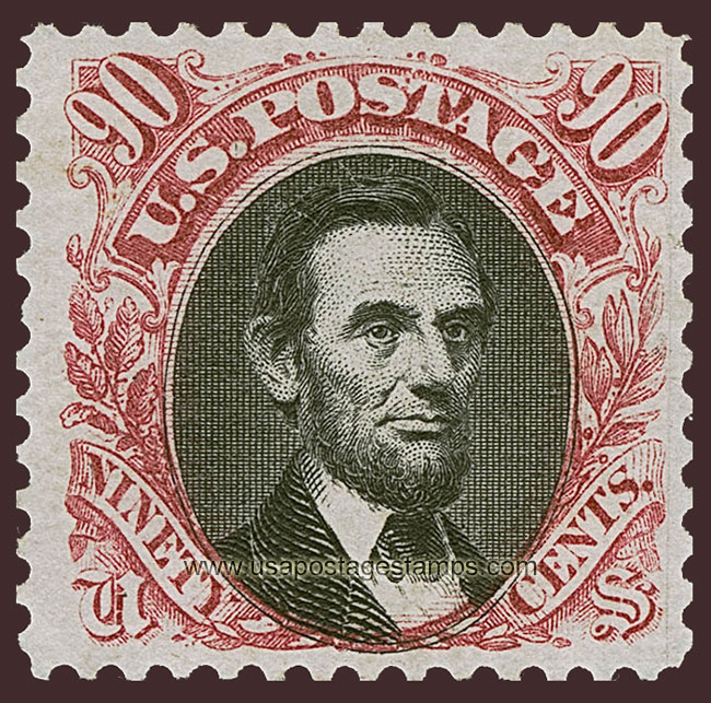 US 1875 Abraham Lincoln (1809-1865) 90c. Scott. 132