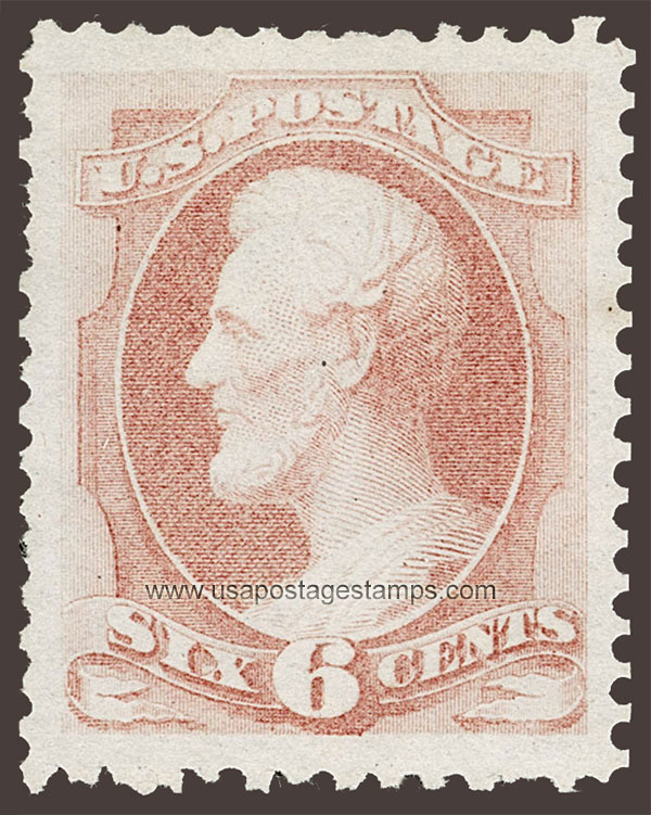 US 1875 Abraham Lincoln (1809-1865) 6c. Scott. 170