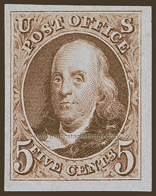 US 1875 Benjamin Franklin (1706-1790) 5c. Scott. 3