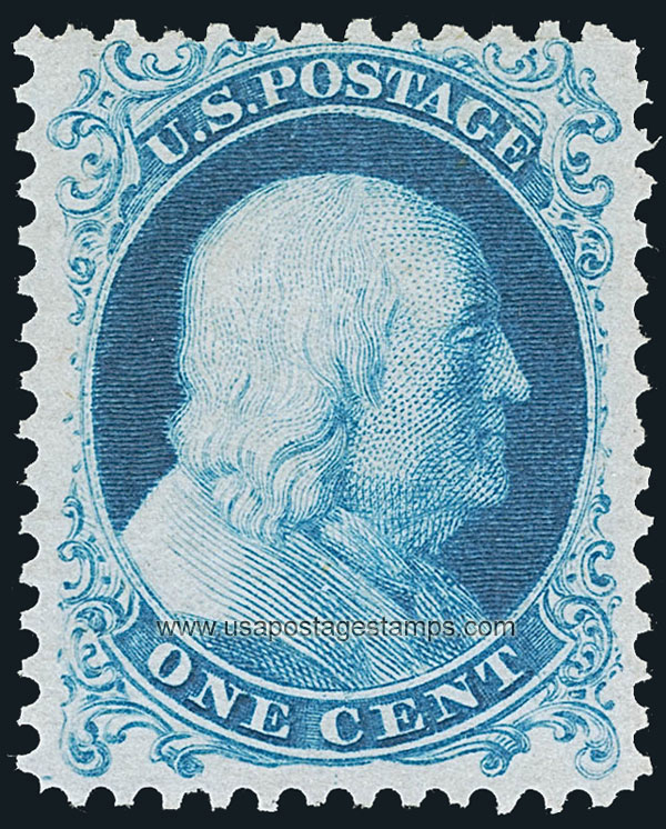 US 1875 Benjamin Franklin (1706-1790) 1c. Scott. 40