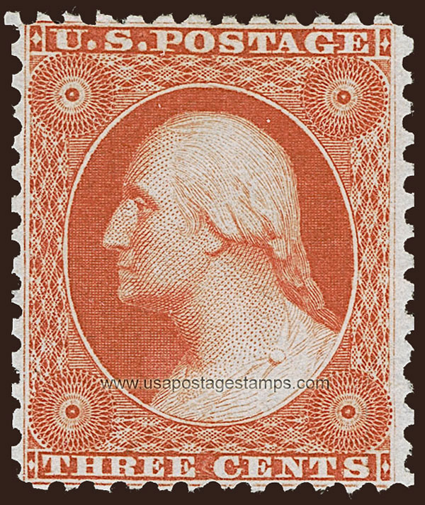 US 1875 George Washington (1732-1799) 3c. Scott. 41