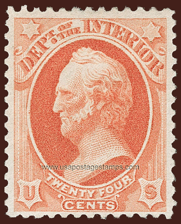 US 1879 Winfield Scott (1786-1866) 24c. Official OVPT. Scott. O103