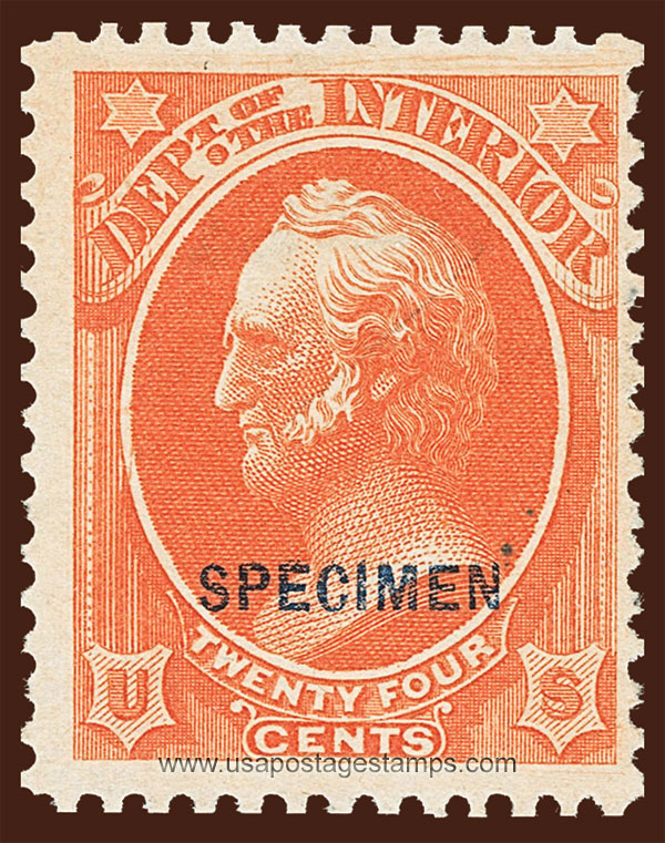 US 1879 Winfield Scott (1786-1866) 24c. Official OVPT. Scott. O22S