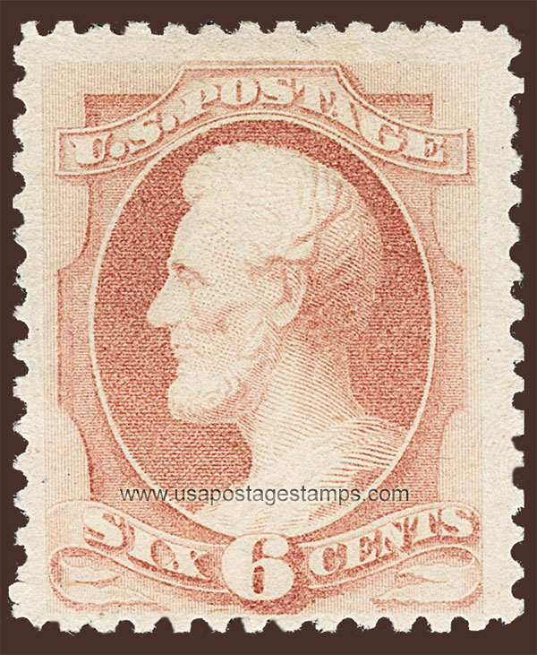 US 1880 Abraham Lincoln (1809-1865) 6c. Scott. 195