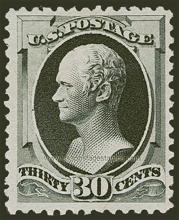 US 1880 Alexander Hamilton (1757-1804) 30c. Scott. 201