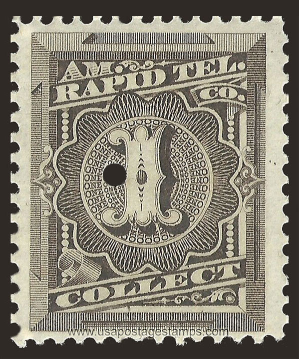 US 1881 American Rapid Telegraph Co. - Collect 1c. Scott. 1T9