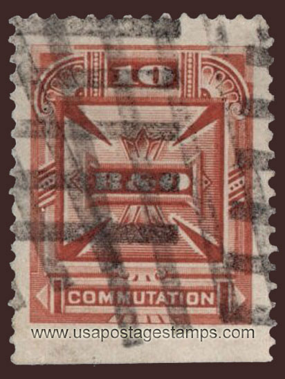 US 1885 Baltimore & Ohio Telegraph Companies 'Commutation' 10c. Barefoot BO3