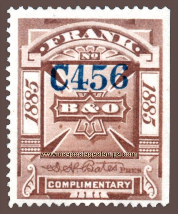 US 1885 Baltimore & Ohio Telegraph Companies 'Frank' 0c. Scott. 3T5