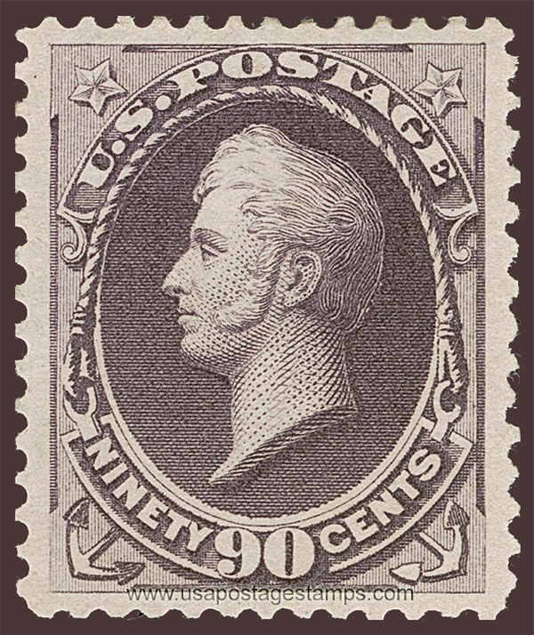 US 1888 Commodore Oliver Hazard Perry (1785-1819) 90c. Scott. 218