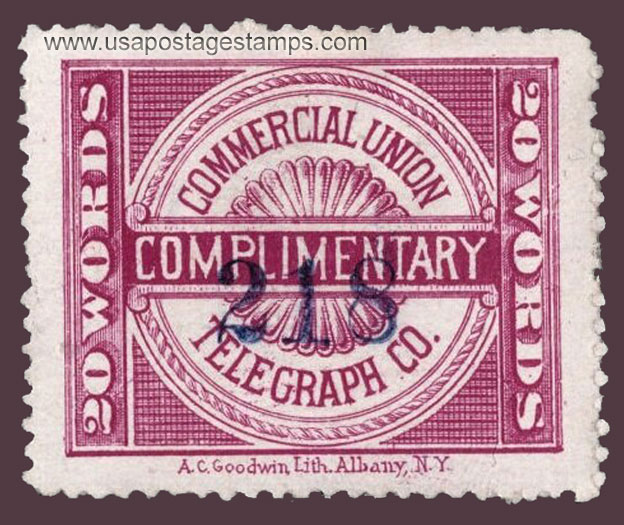 US 1891 Commercial Union Telegraph Company 0c. Scott. 8T3