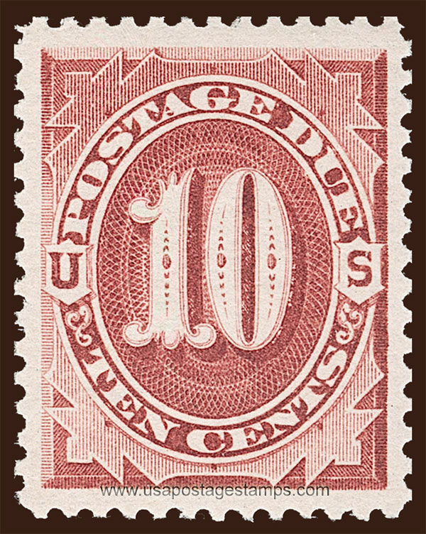 US 1891 Postage Due Stamp 10c. Scott. J26