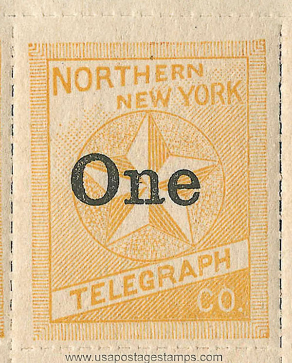 US 1894 Northern New York Telegraph Company 'Frank' 1c. Scott. 12T3