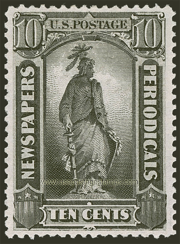 US 1894 Statue of Freedom 10c. Scott. PR94 Newspaper Stamp