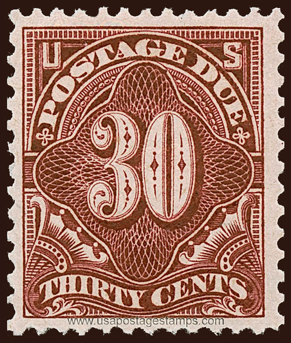 US 1895 Postage Due Stamp 30c. Scott. J36