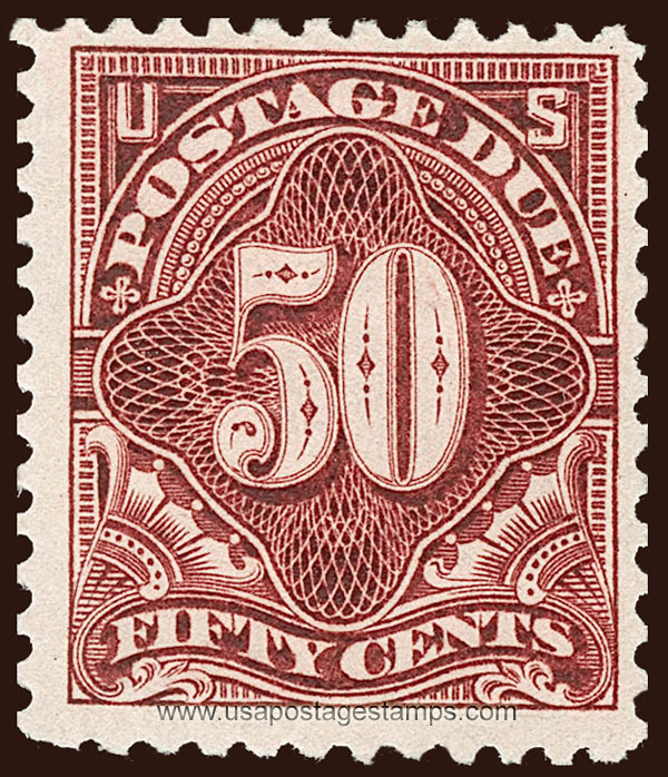 US 1895 Postage Due Stamp 50c. Scott. J37