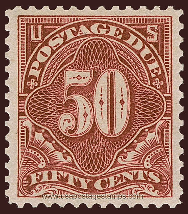 US 1896 Postage Due Stamp 50c. Scott. J44